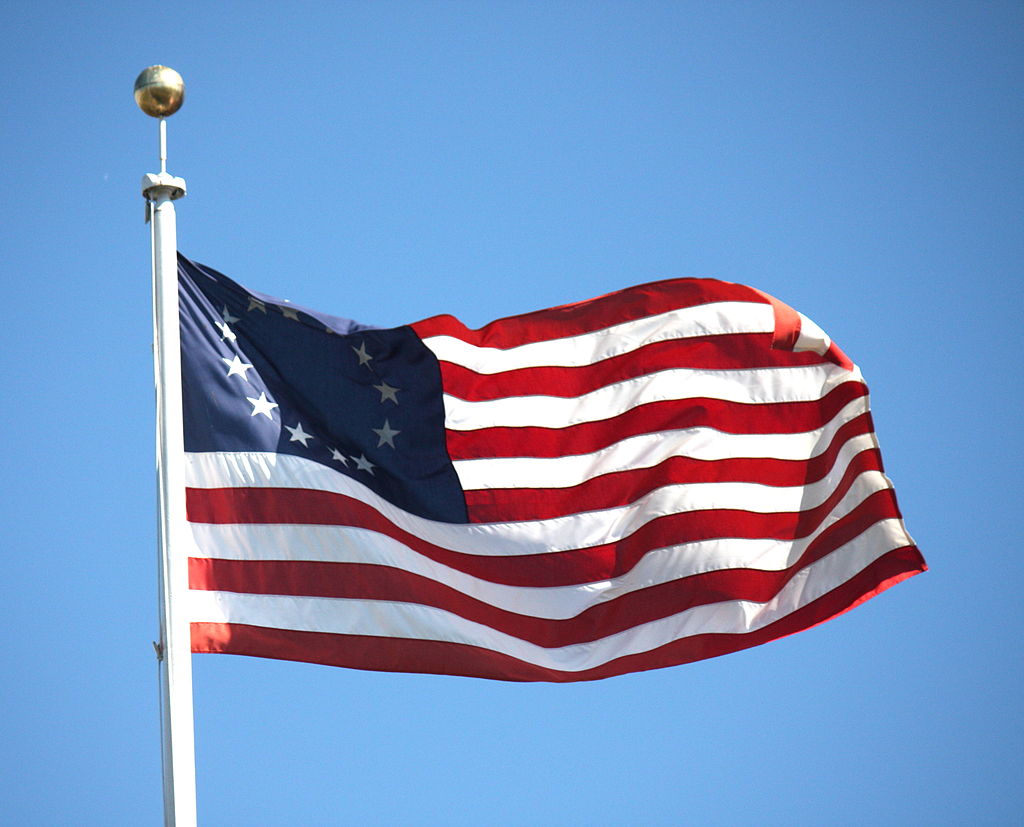 Betsey Ross Flag with circle of stars