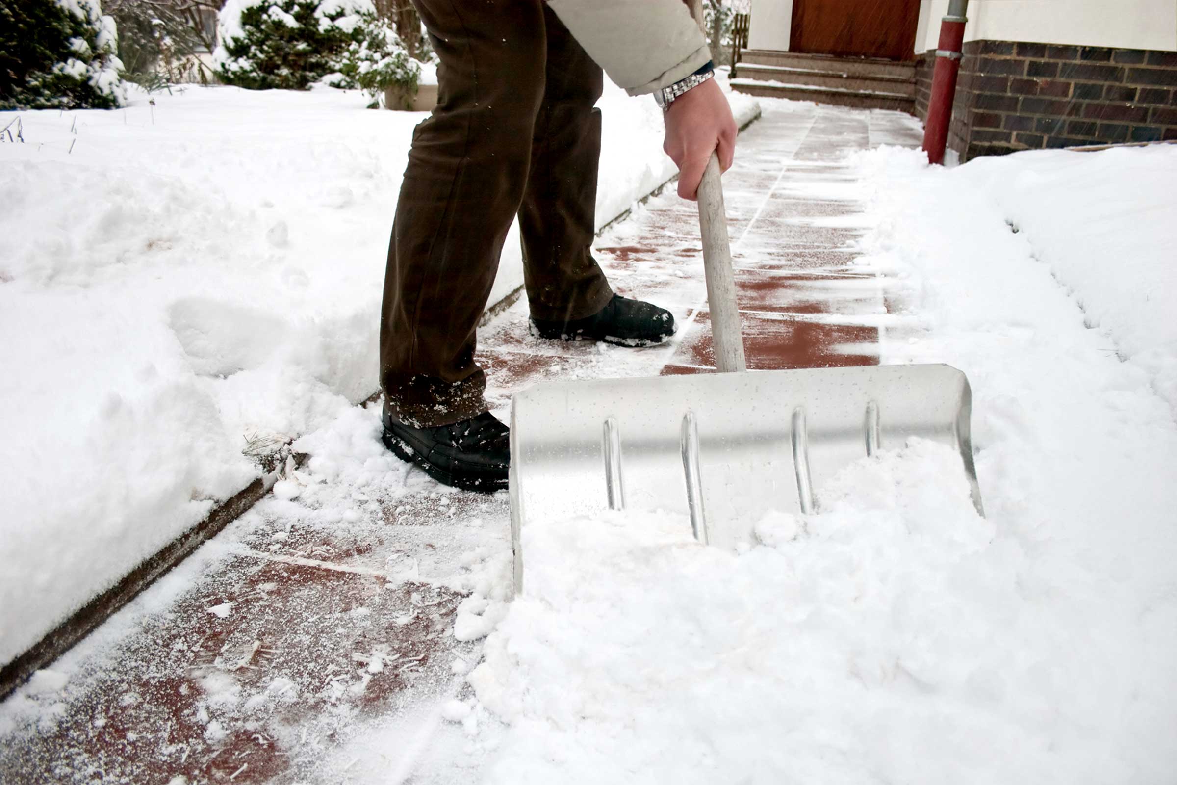 Shoveling snow